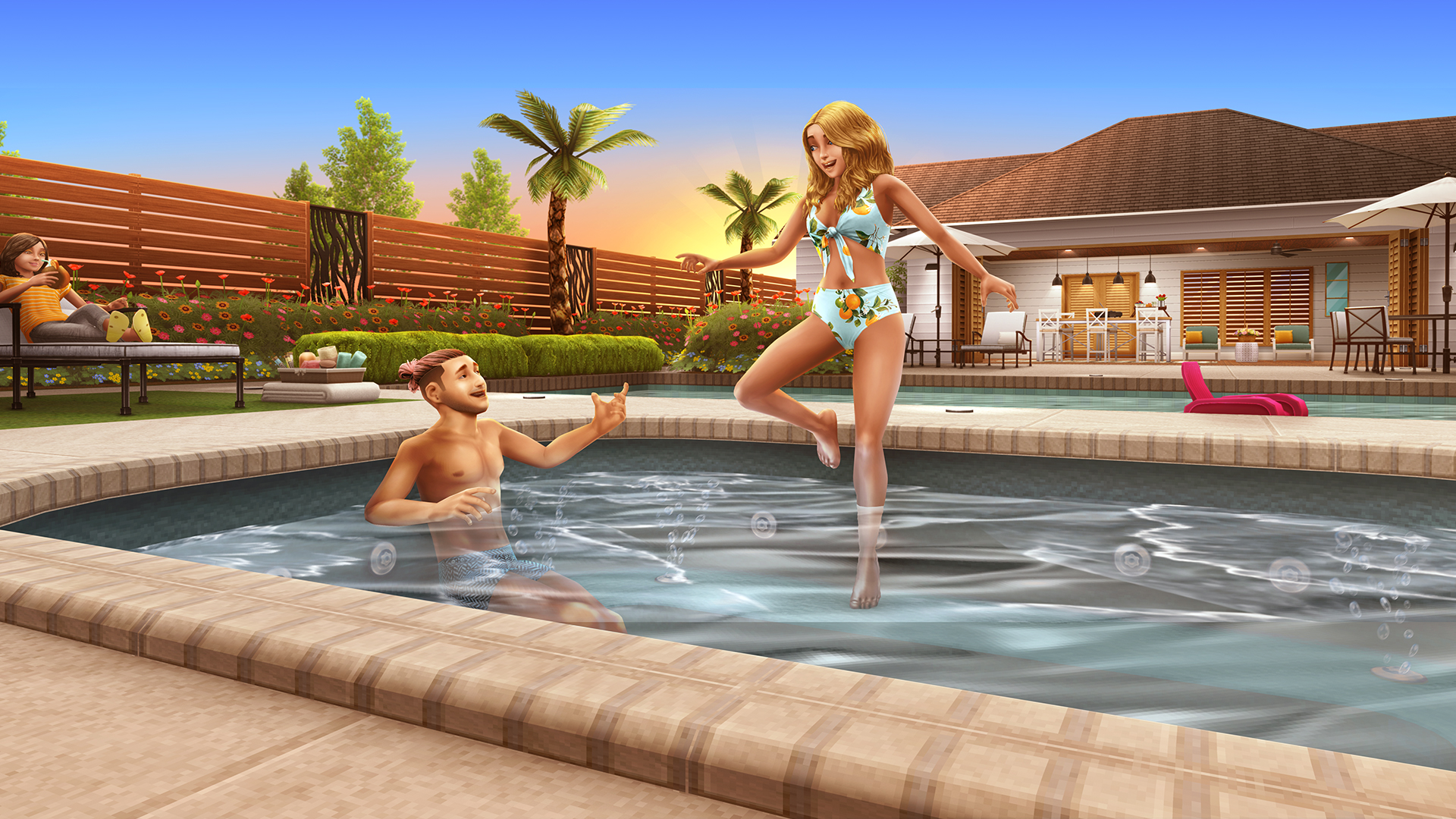 The Sims Freeplay Poolside Paradise Update [Early Access]